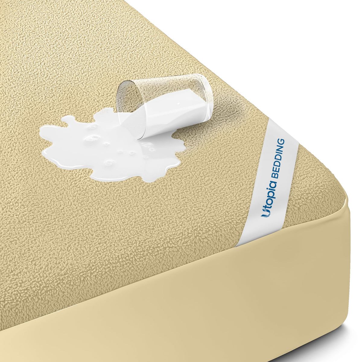 Waterproof Queen Size Mattress Protector fits Upto 17" Deep Pocket