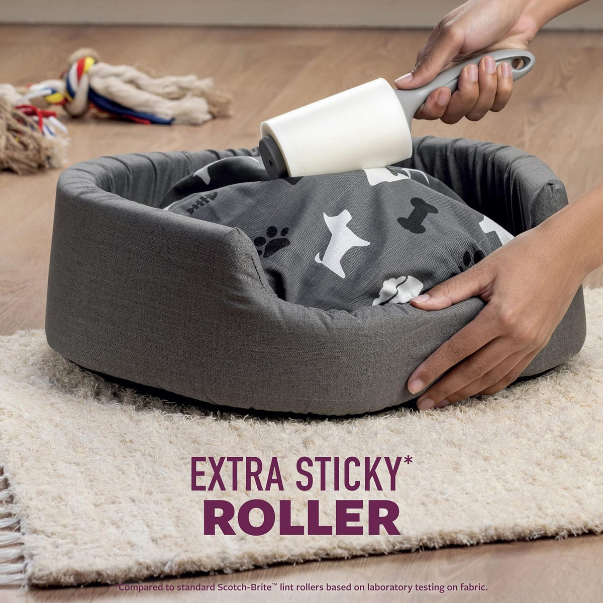 Scotch-Brite Pet Hair Extra Sticky Lint Roller,200 Sheets Total, 2 Pack