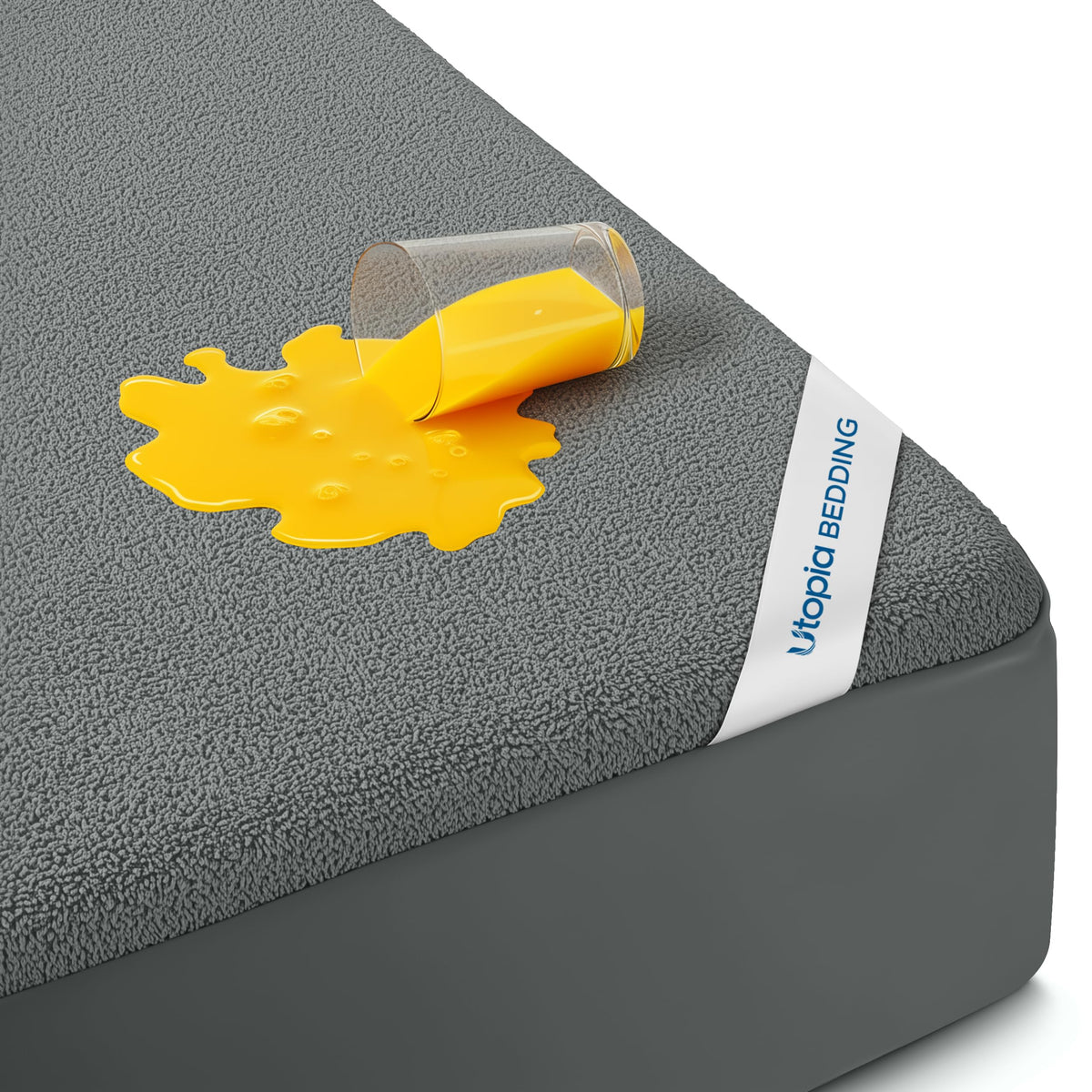 Waterproof Full Size Mattress Protector fits Upto 15" Deep Pocket