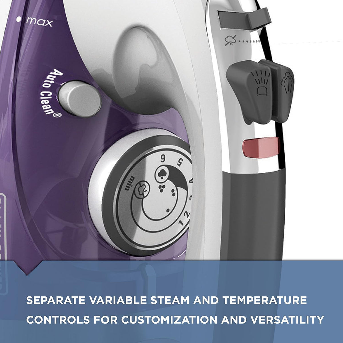 BLACK+DECKER Professional Steam Iron with Stainless Soleplate